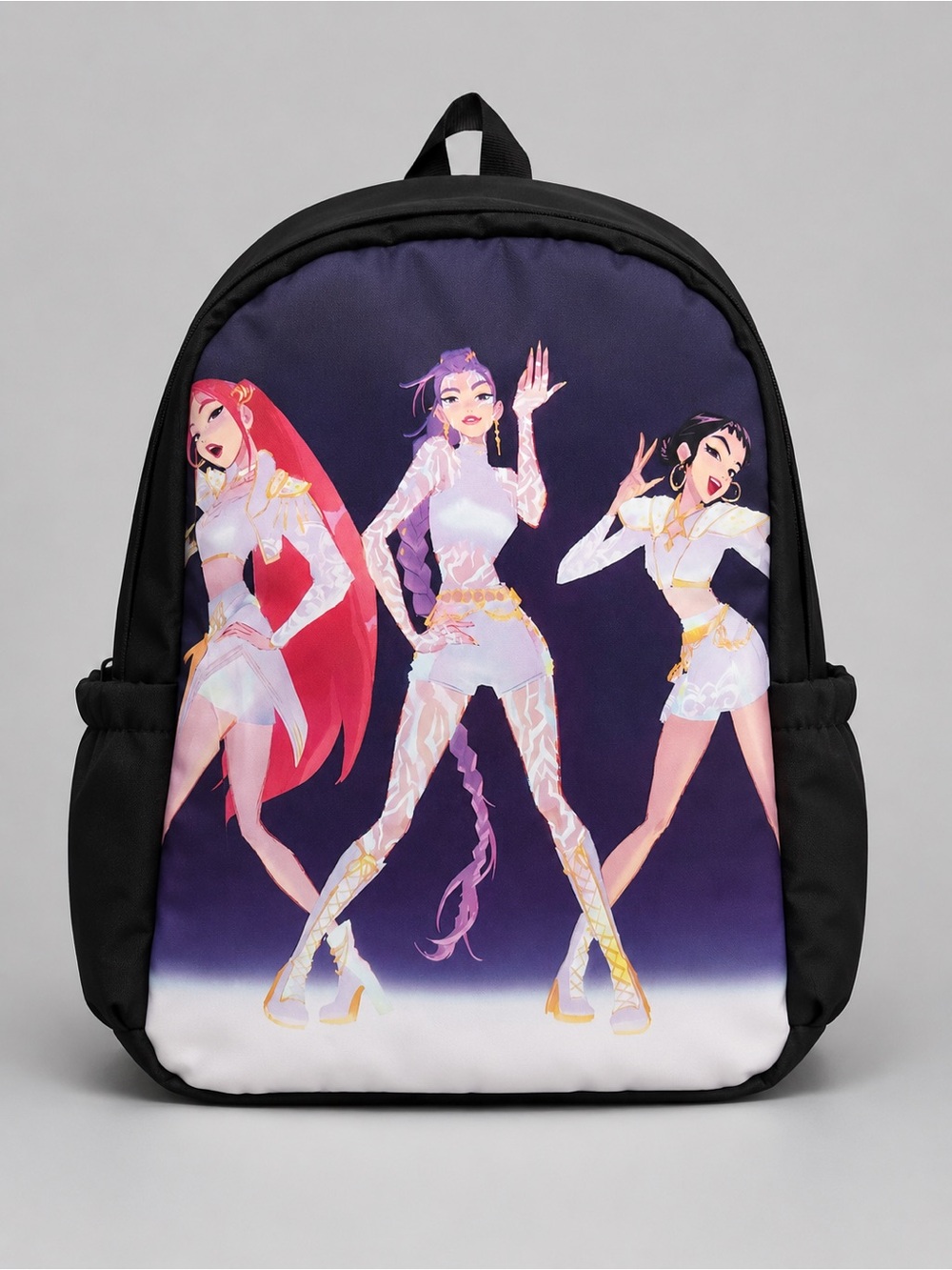 KPOP Demon Hunters Backpack – Full Size School Bookbag – Black – New